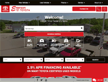 Tablet Screenshot of emersontoyota.com